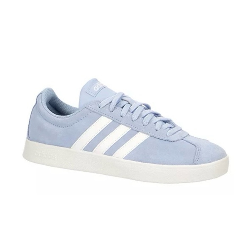 Adidas VL Court 2 Blue Suede Sneakers Women’s US 7.5